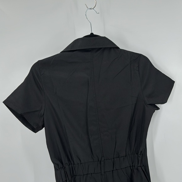 No Brand black polyester jumpsuit versatile artsy casual lightweight new - Picture 9 of 11